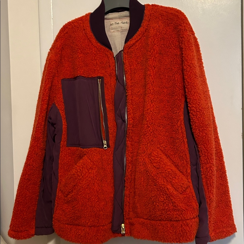 Free People Rivington Sherpa Jacket M oversized